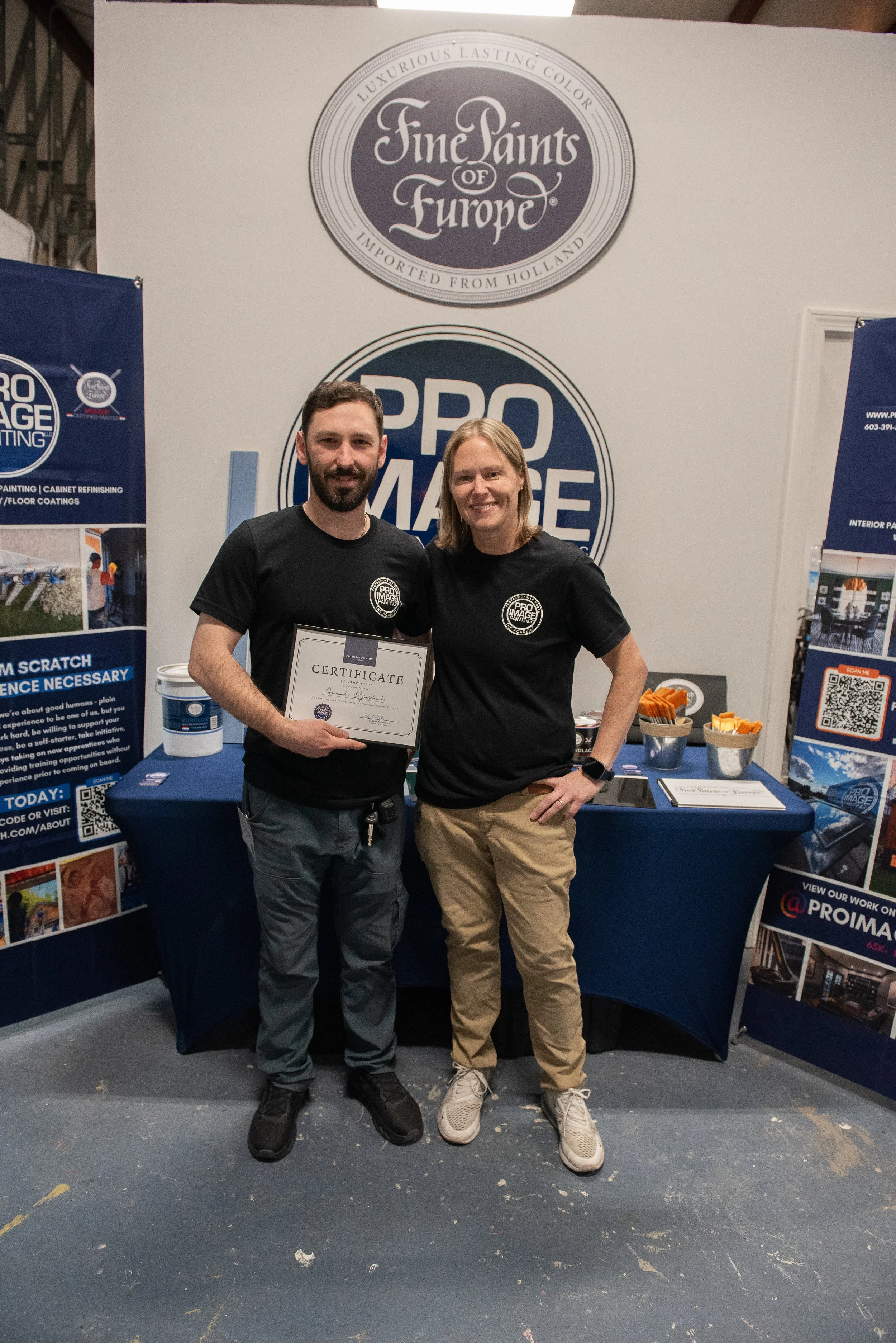 Pro Image Painting LLC Academy Certificate Recipient. 