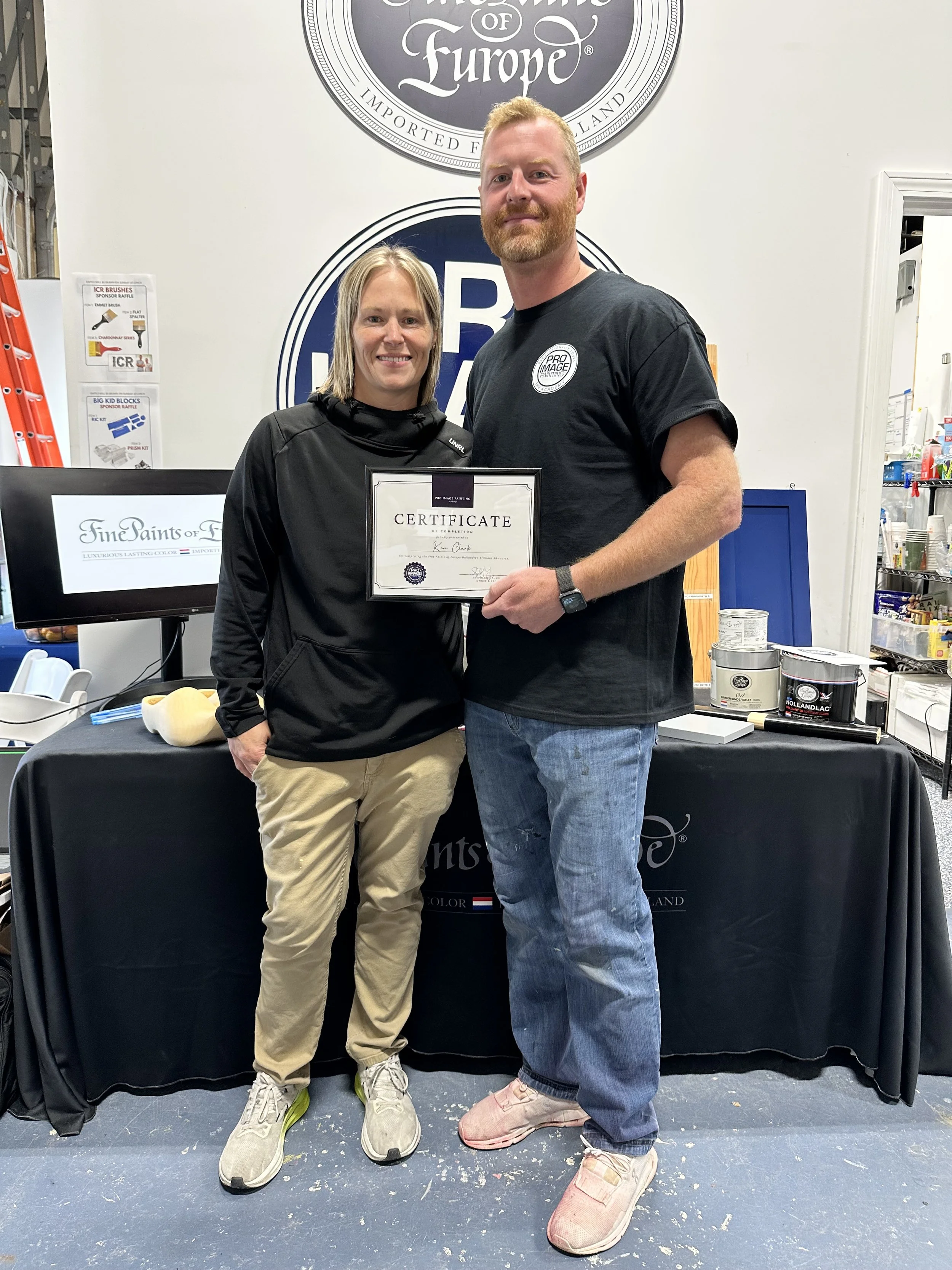 Pro Image Painting LLC Academy Certificate Recipient. 