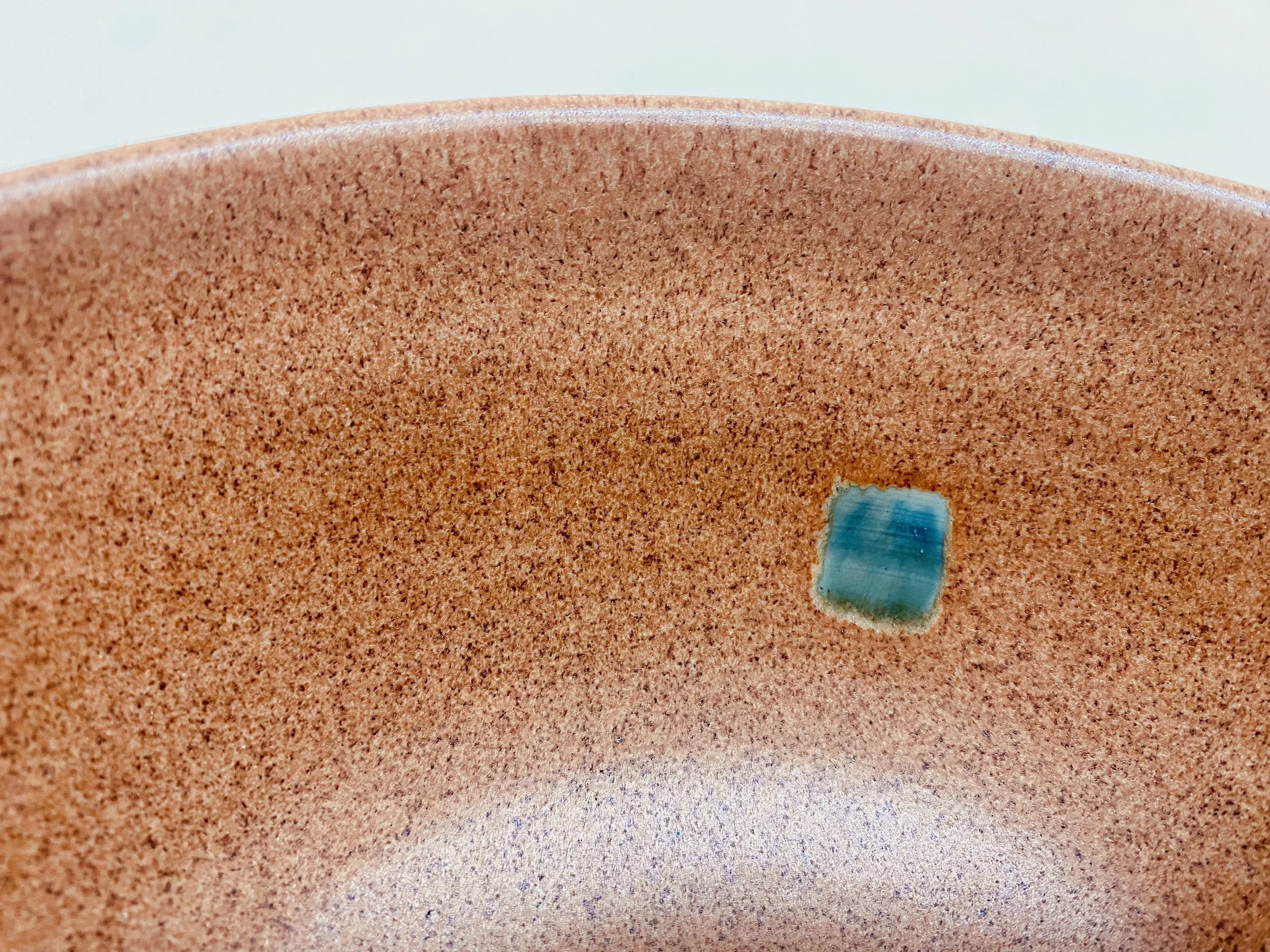 Dinner Bowl [Nutmeg + Blue/Green Accents]