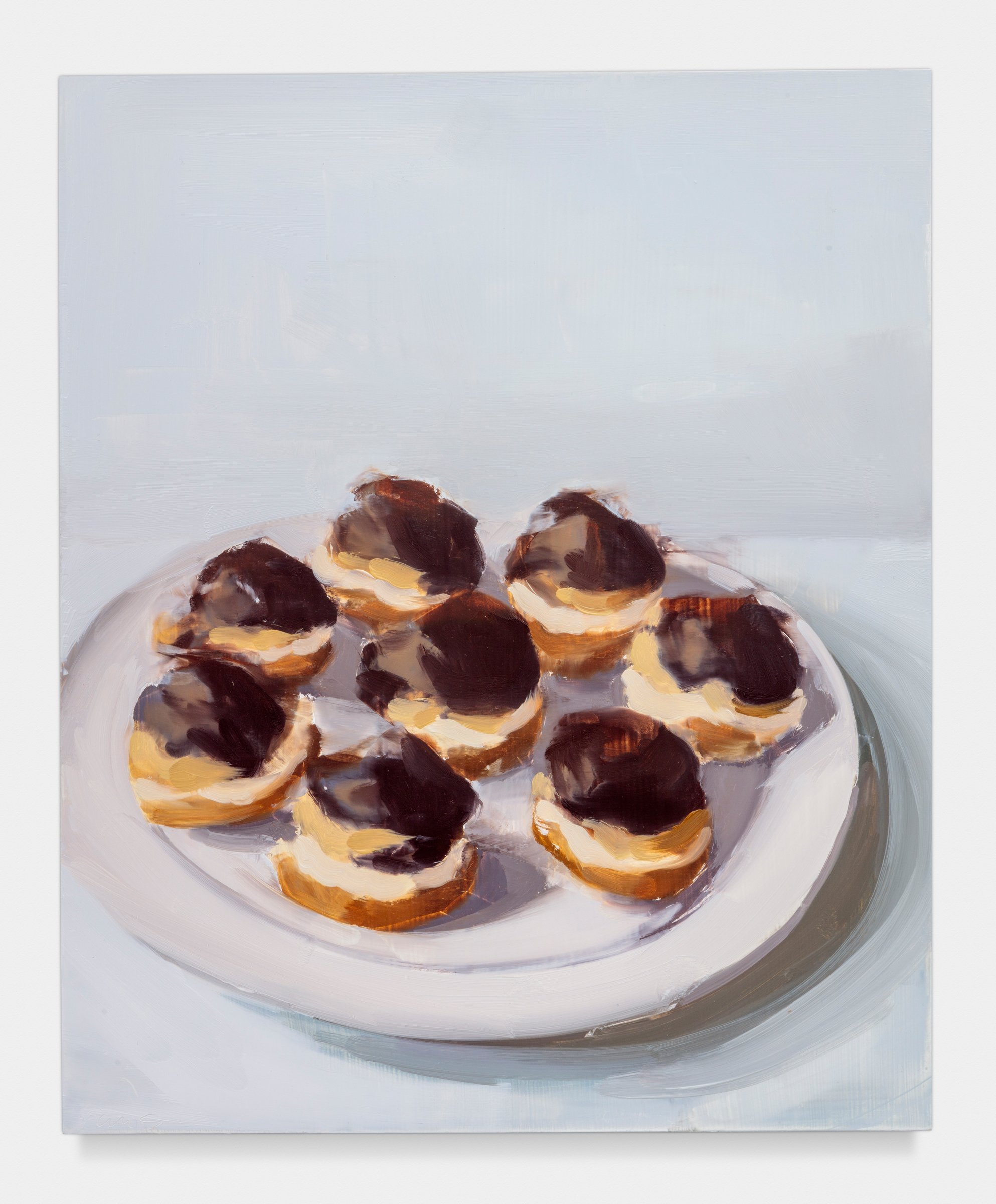  Carrie Mae Smith Cream Puffs 2022 Oil on ACM panel (Aluminum Composite Material) 17h x 14w in 43.18h x 35.56w cm 