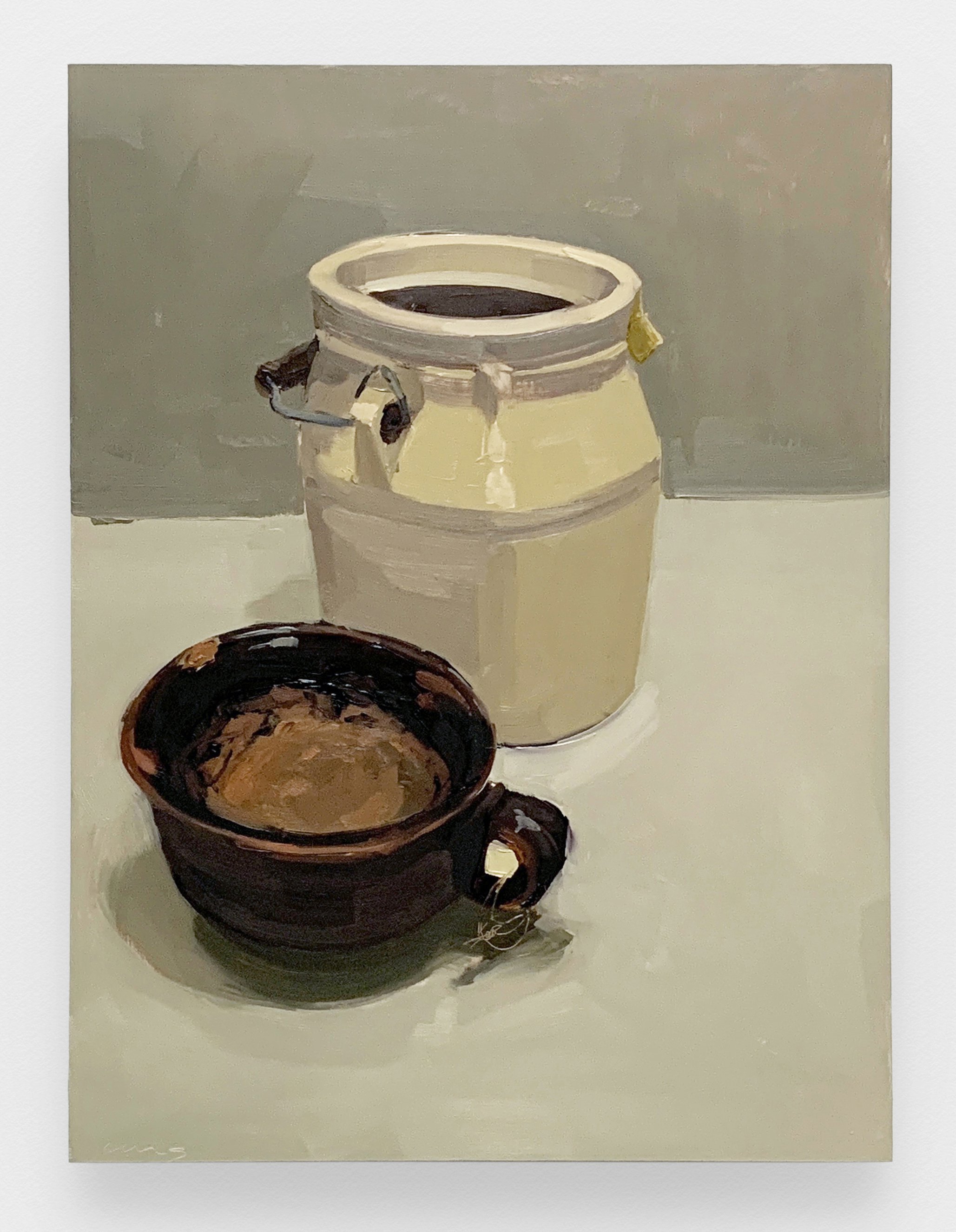  Carrie Mae Smith Small Crockery 2 2021 Oil on ACM panel (Aluminum Composite Material) 16h x 12w in 40.64h x 30.48w cm 