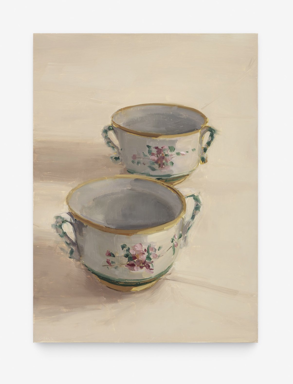 Carrie Mae Smith Hand Painted Italian Bowls 2023 Oil on panel 22h X 16w inches