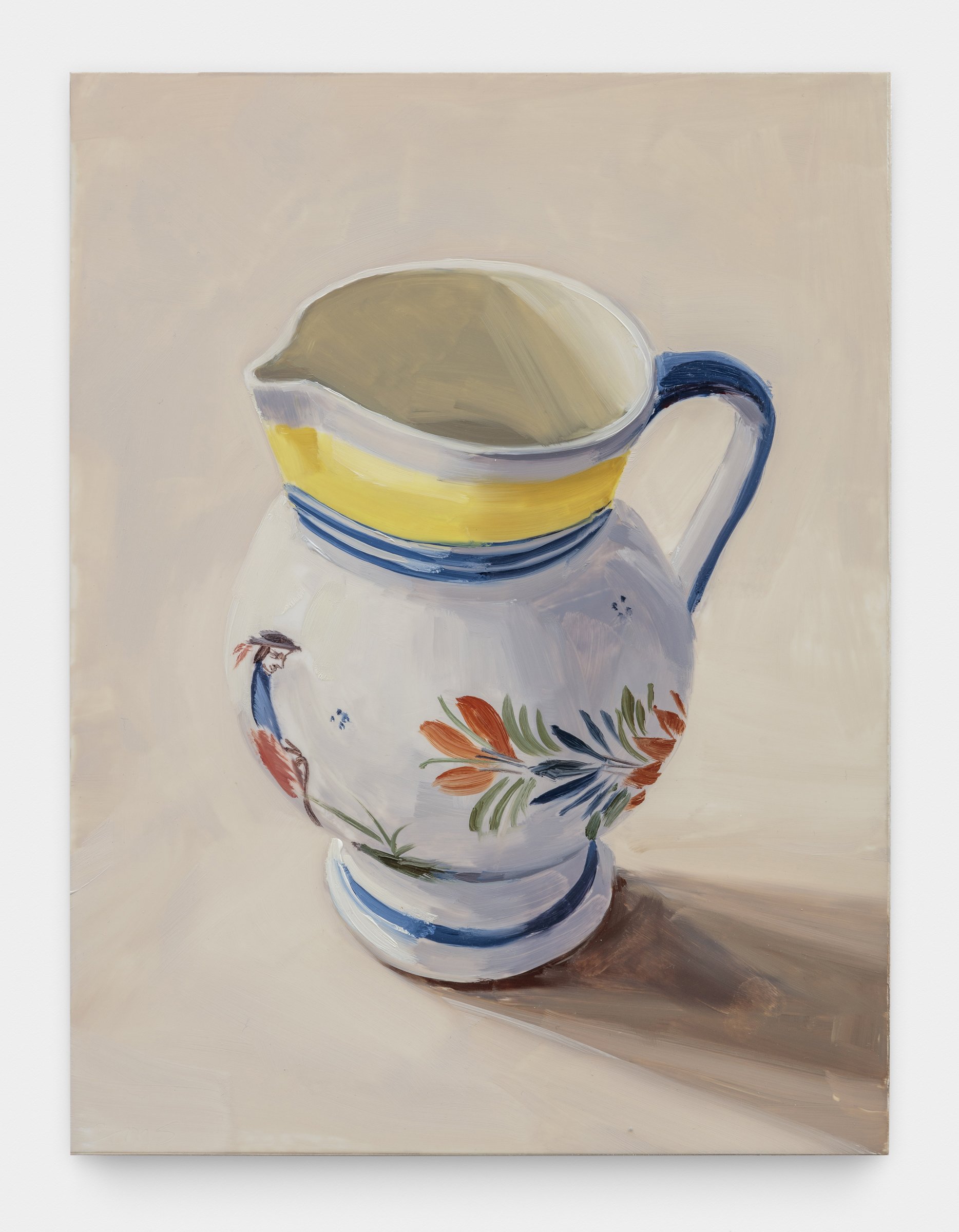 Carrie Mae Smith Quimper Creamer 2024 Oil on Mylar mounted on Panel 12 h X 9w inches