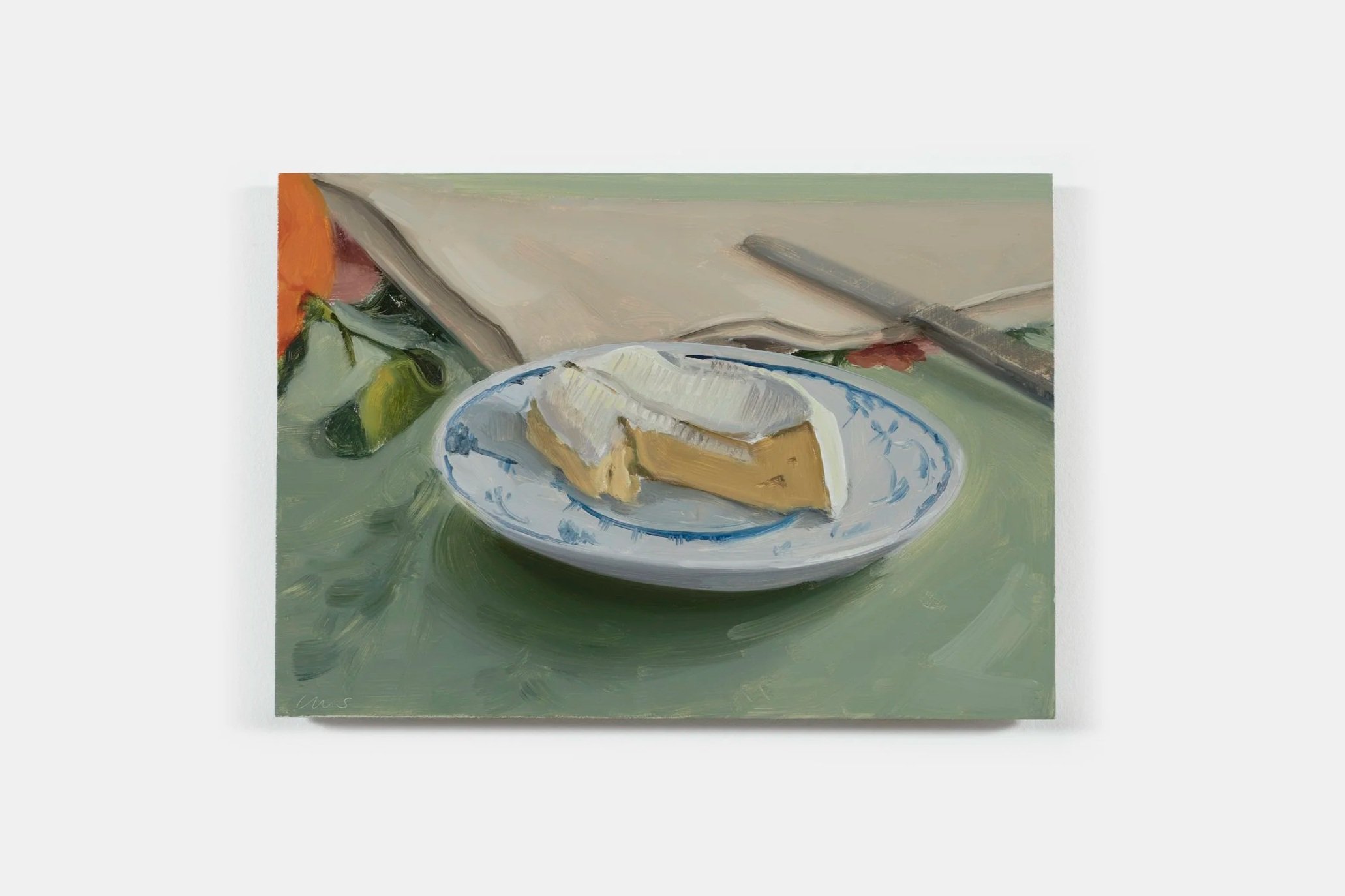  Carrie Mae Smith  Camembert  2026 Oil on panel 7h X 10w inches 