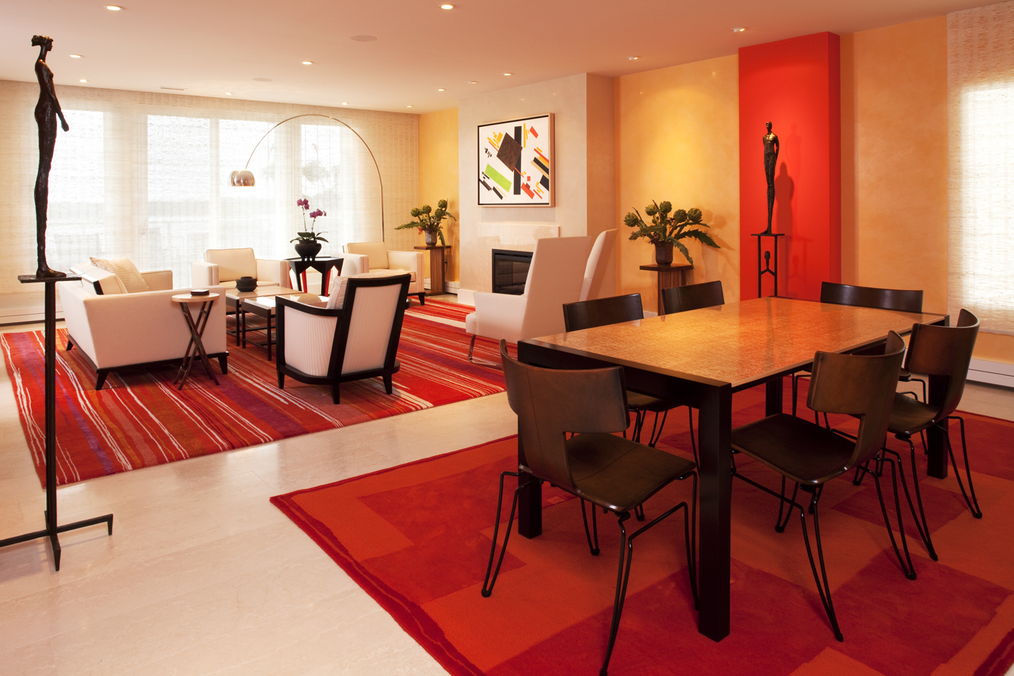 Polished plaster walls