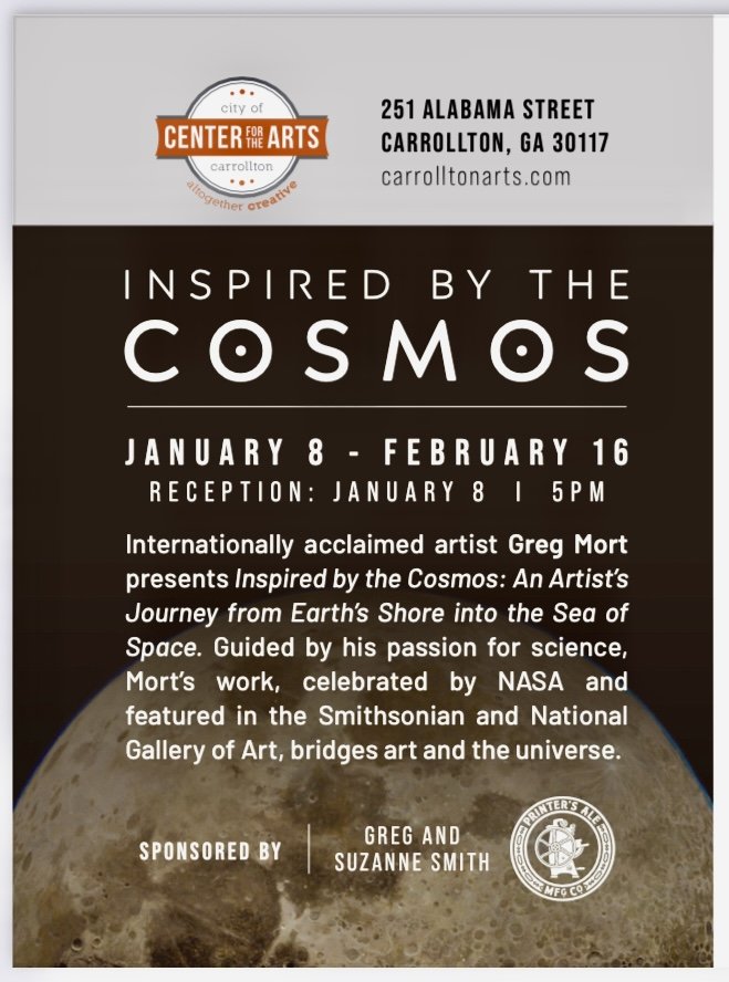 OPENING RECEPTION: Greg Mort ~ Inspired by the Cosmos Opening Reception