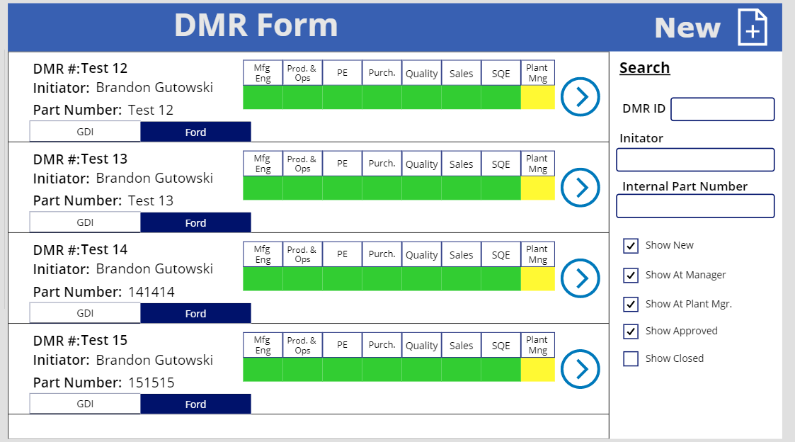 PowerApps + Sharepoint App — Brandon Gutowski