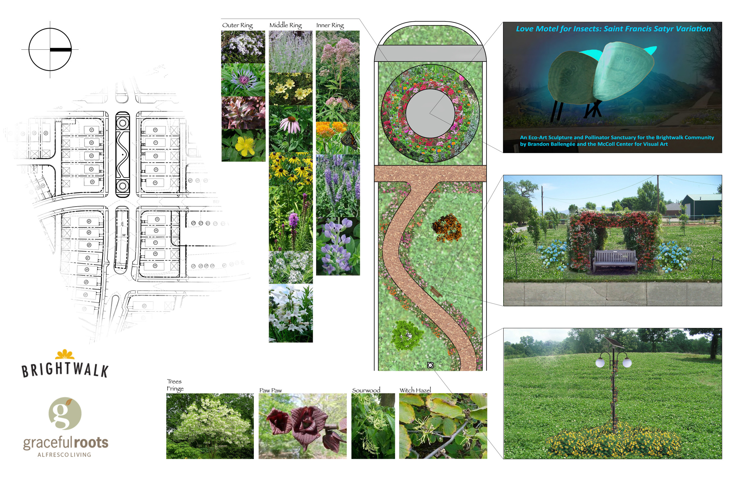 Proposed Native and Pollinator Garden for mixed use community, Brightwalk.