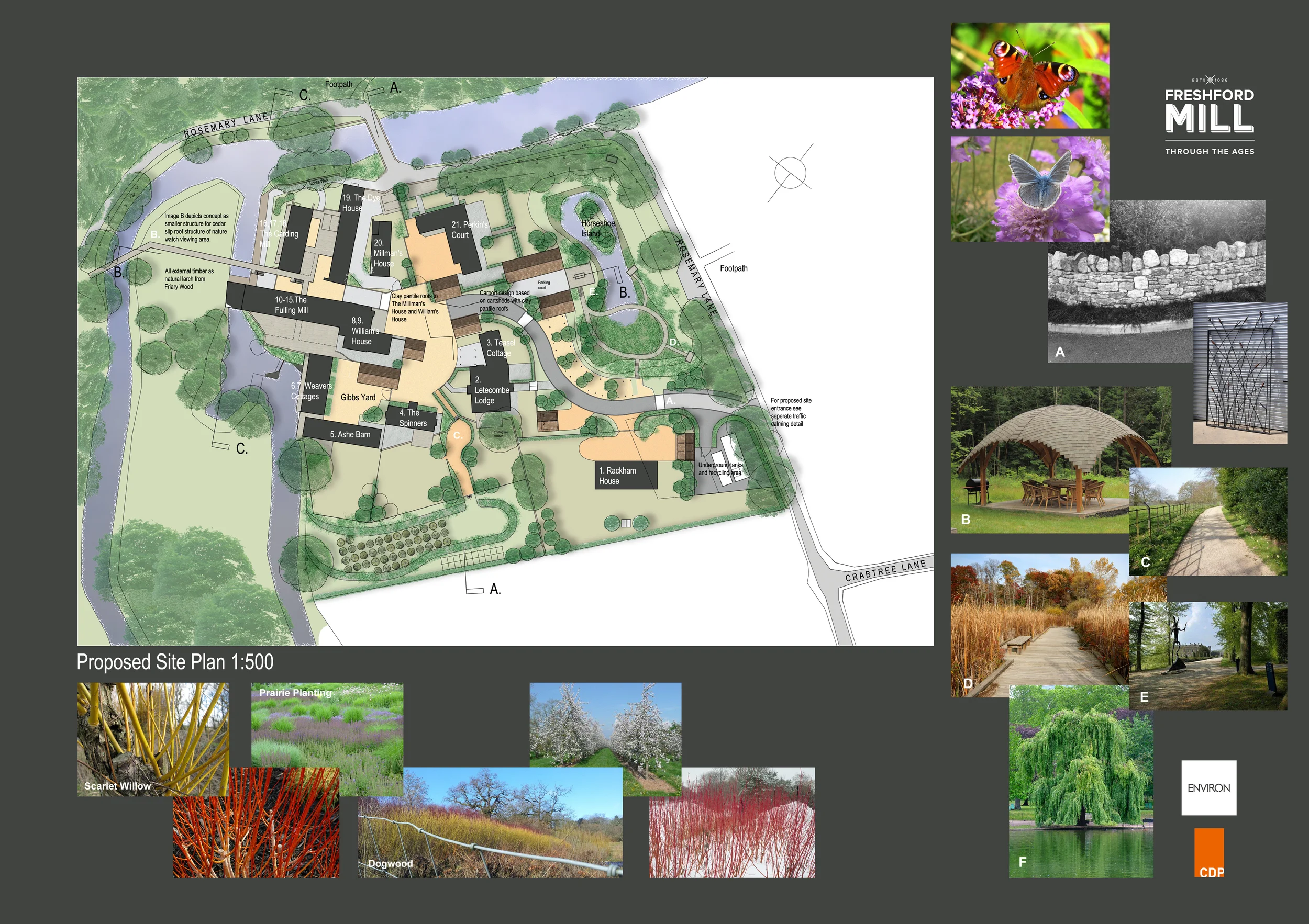 Freshford Mill Site Plan in Bradford on Avon, England