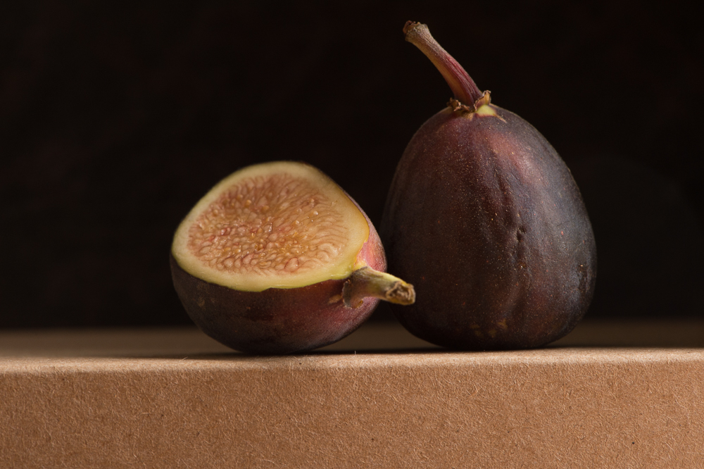 I love the glow in the tip of the stem in the whole fig.