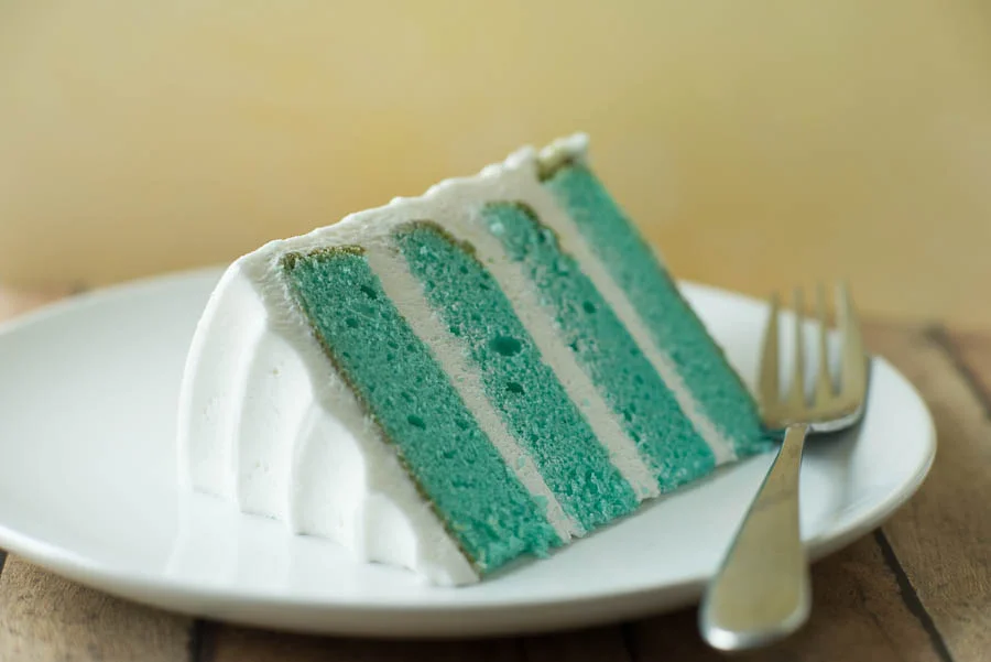 This blue velvet cake is another example of something I picked up because it looked good at the bakery (Great Dane).