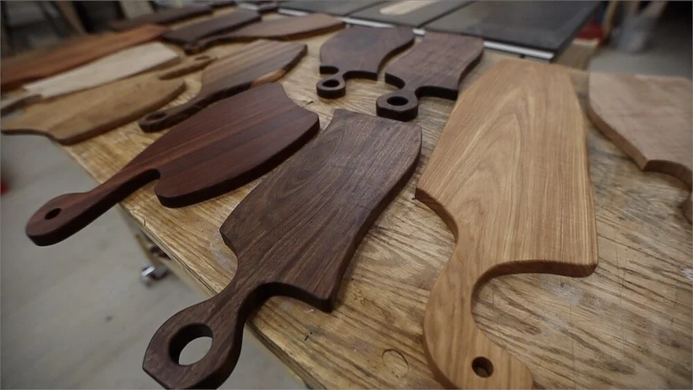 thumbnail image 2 of 3pcs Cutting Board Template Charcuterie Template Acrylic Router Template D Curvy 2 of 12