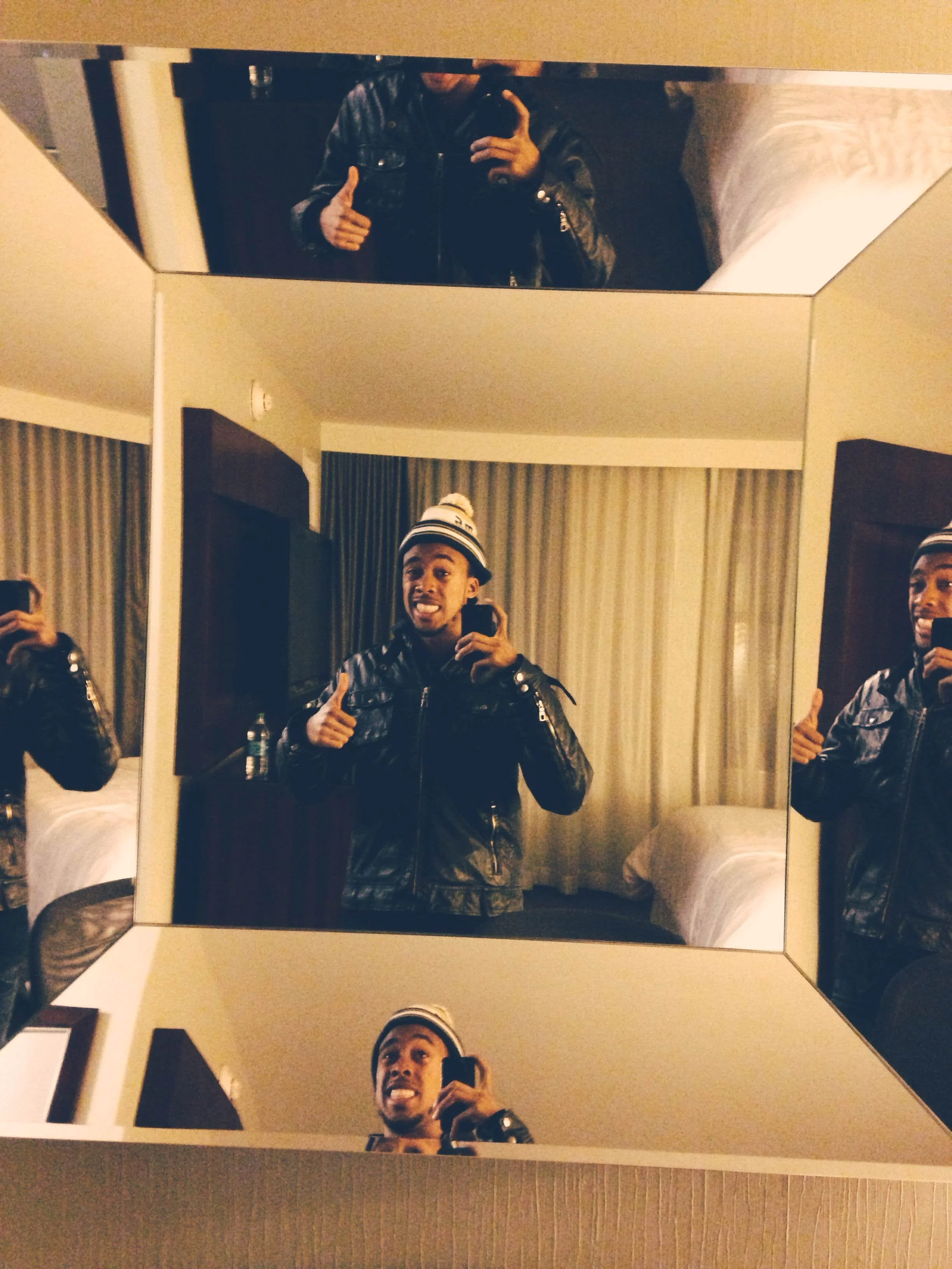Epic Selfie once I made it to my hotel at 4:30am.