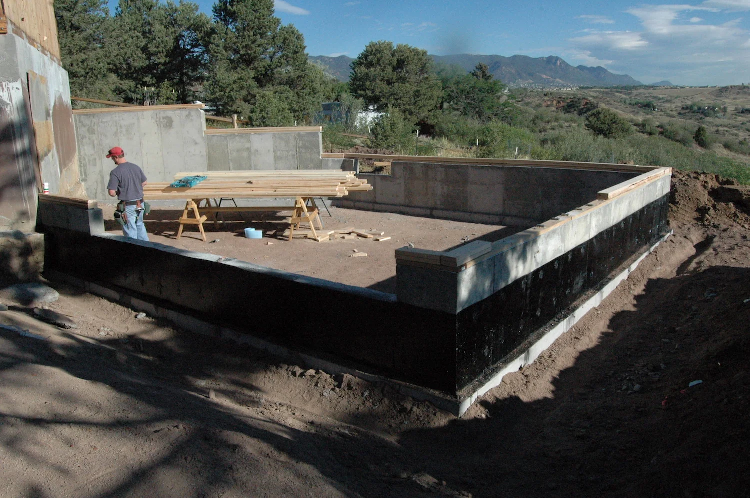  Foundation for garage addition 