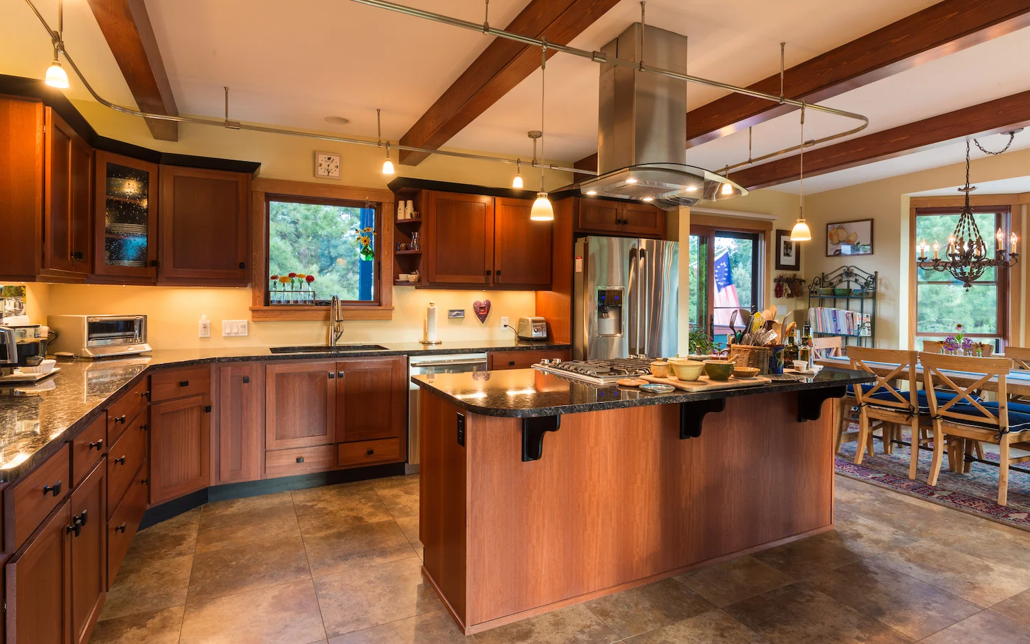 Kitchen and dining area
