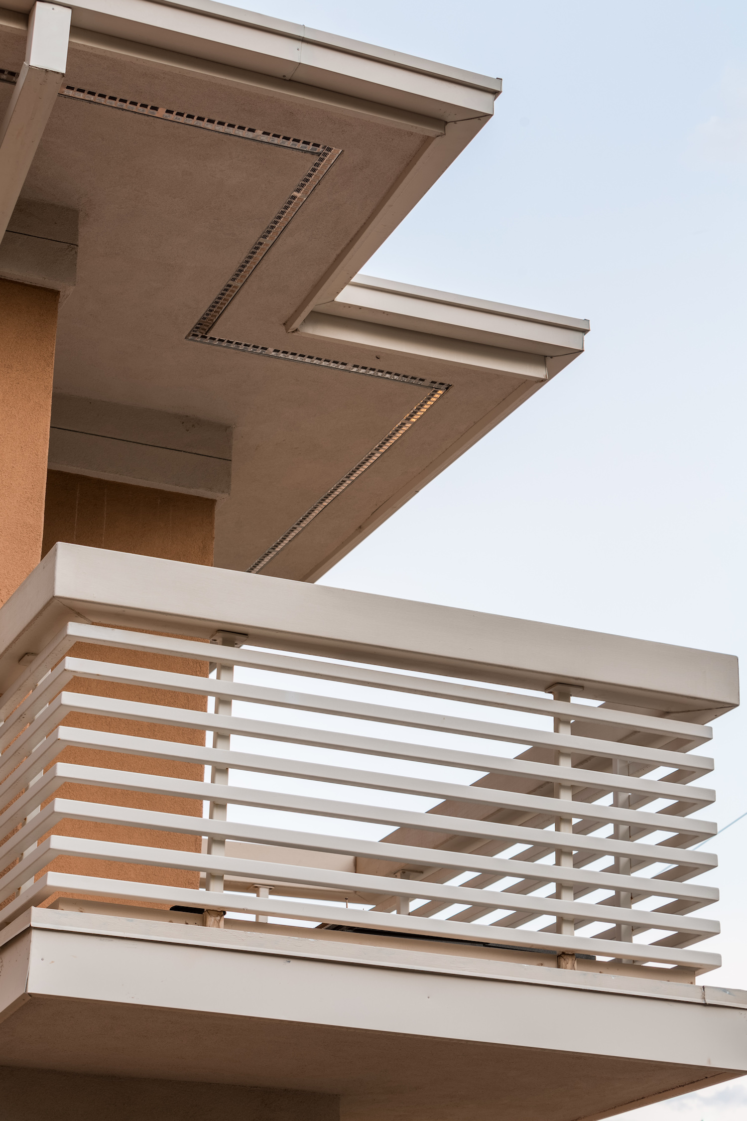 Custom steel and fiberglass balcony railing