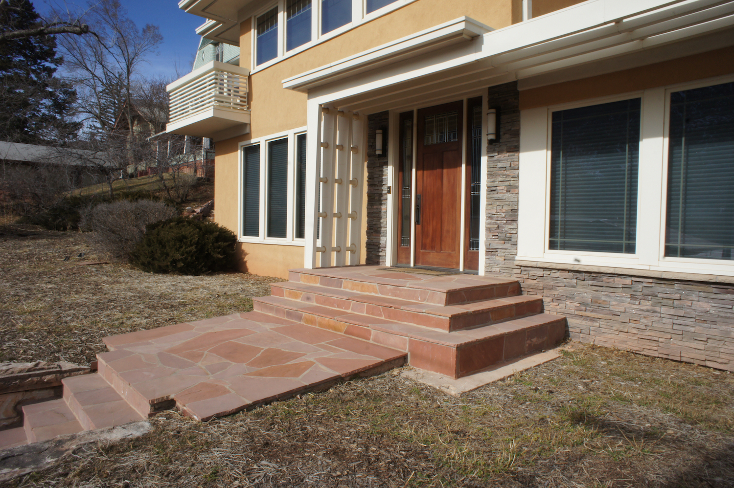 Flagstone at entry