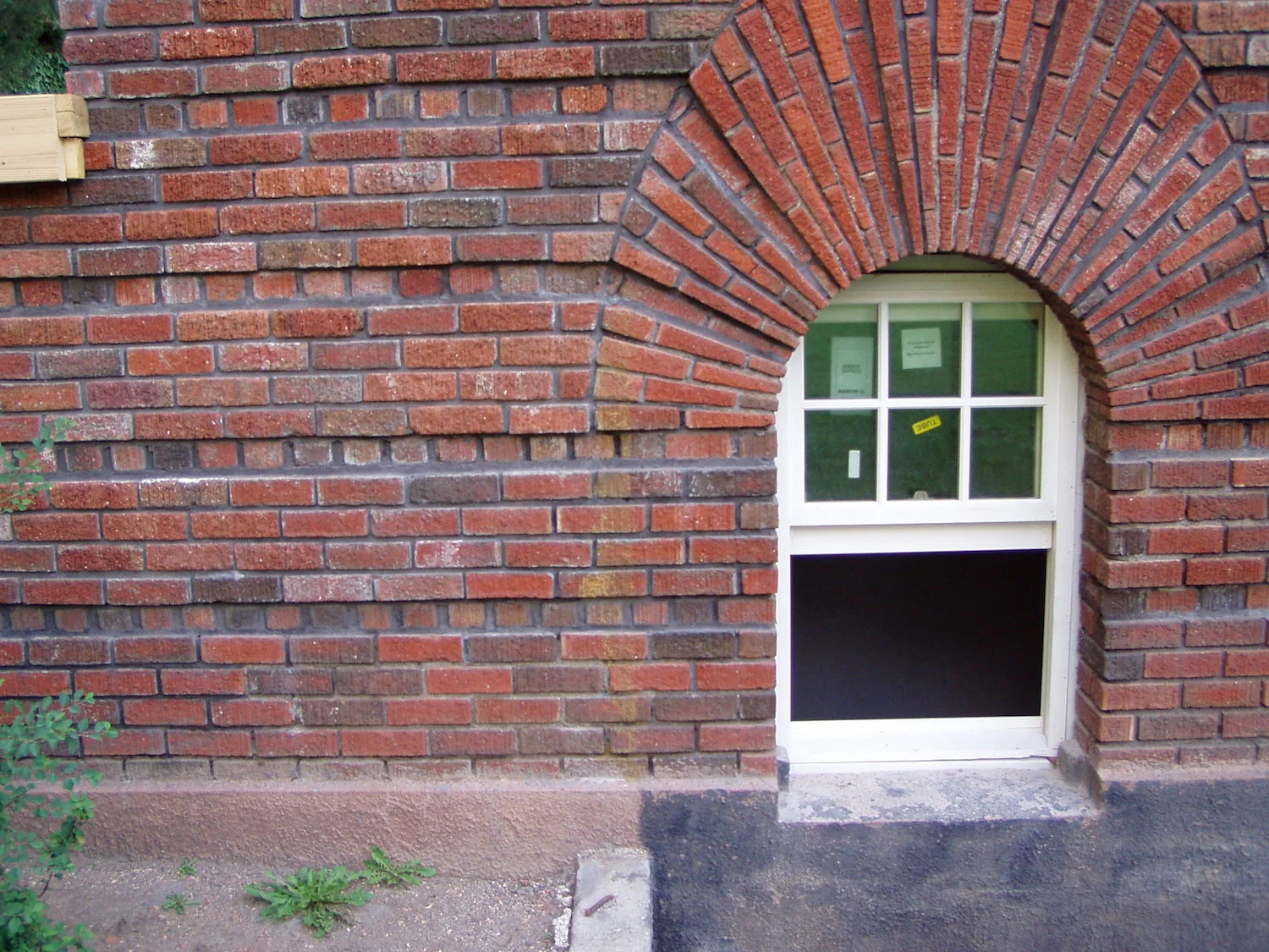  After: Careful masonry work 