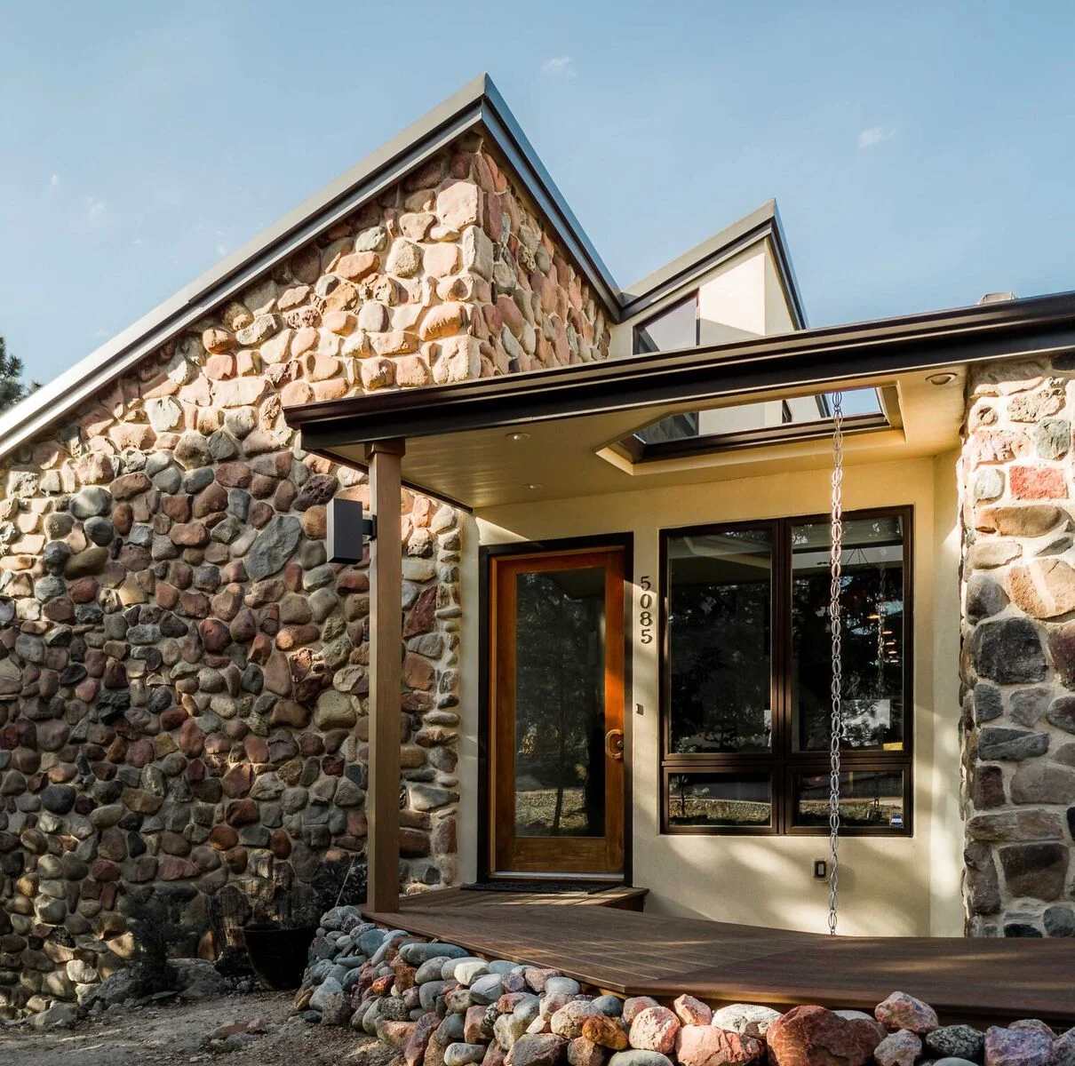 A new covered front entry provides a handsome focal point.
