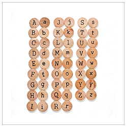wooden alphabet