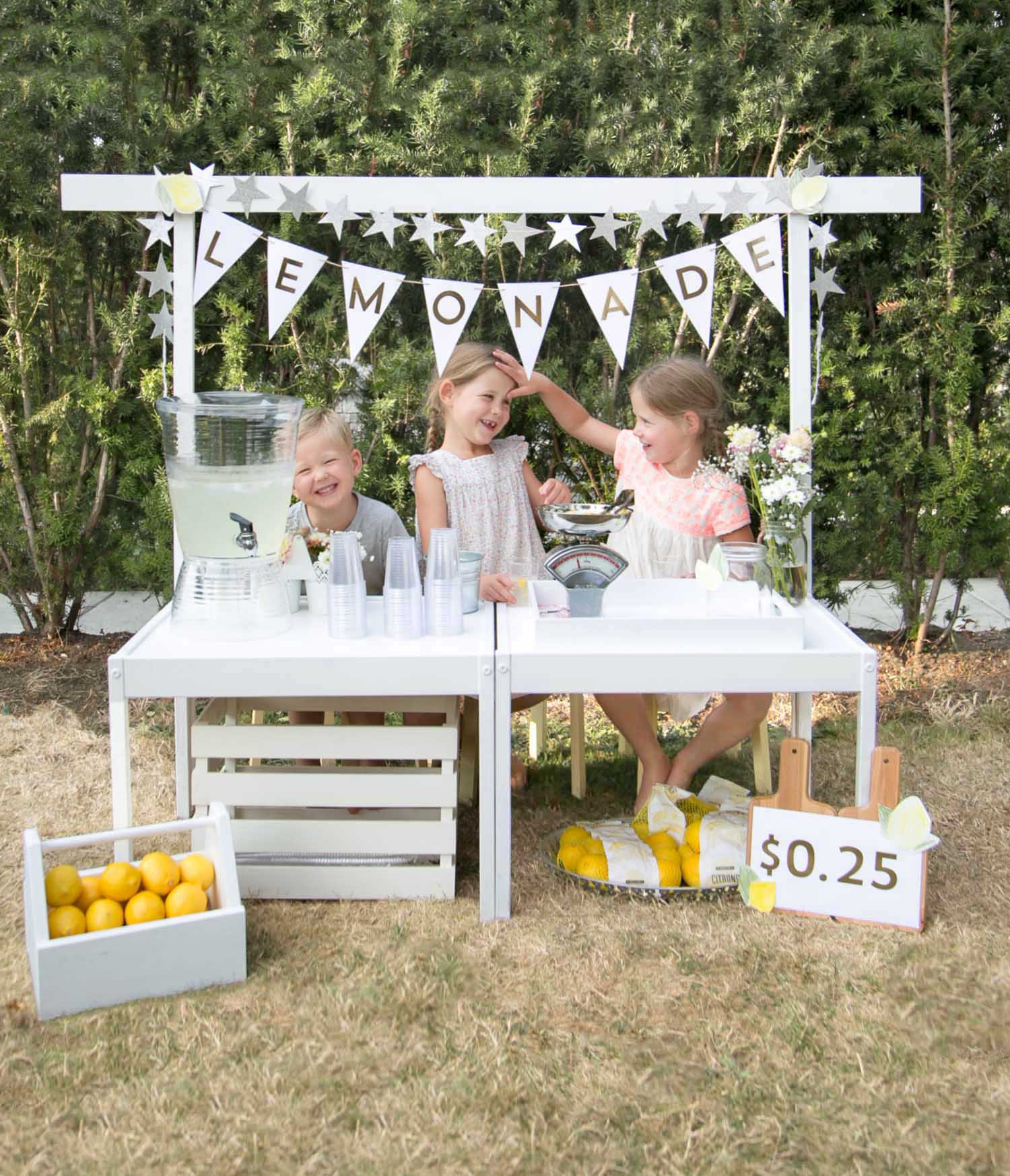 OUR SUMMER LEMONADE STAND (USING IKEA KIDS TABLES!) — WINTER DAISY