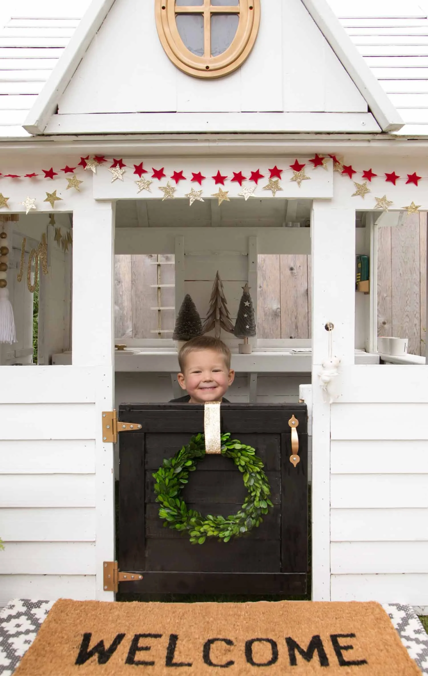 KIDS CHRISTMAS WOODEN PLAYHOUSE — WINTER DAISY | Melissa Barling, Kids