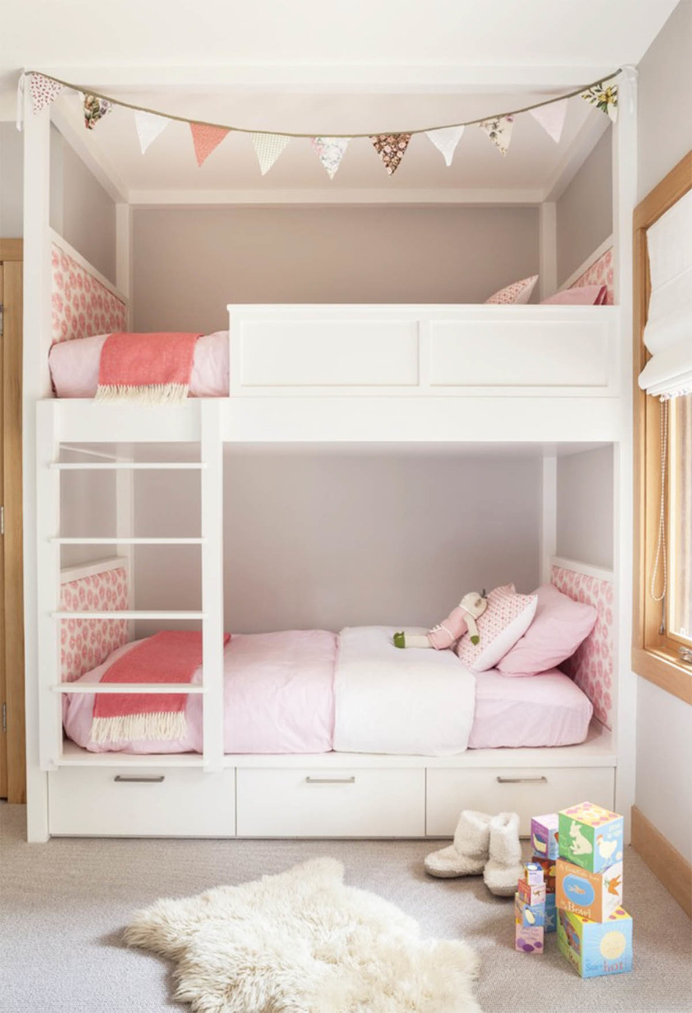 Shared Kids Rooms With Bunk Beds, Bunk Beds For Kids Girls