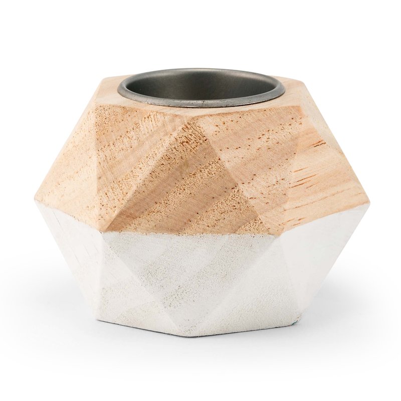 geo tealight holder