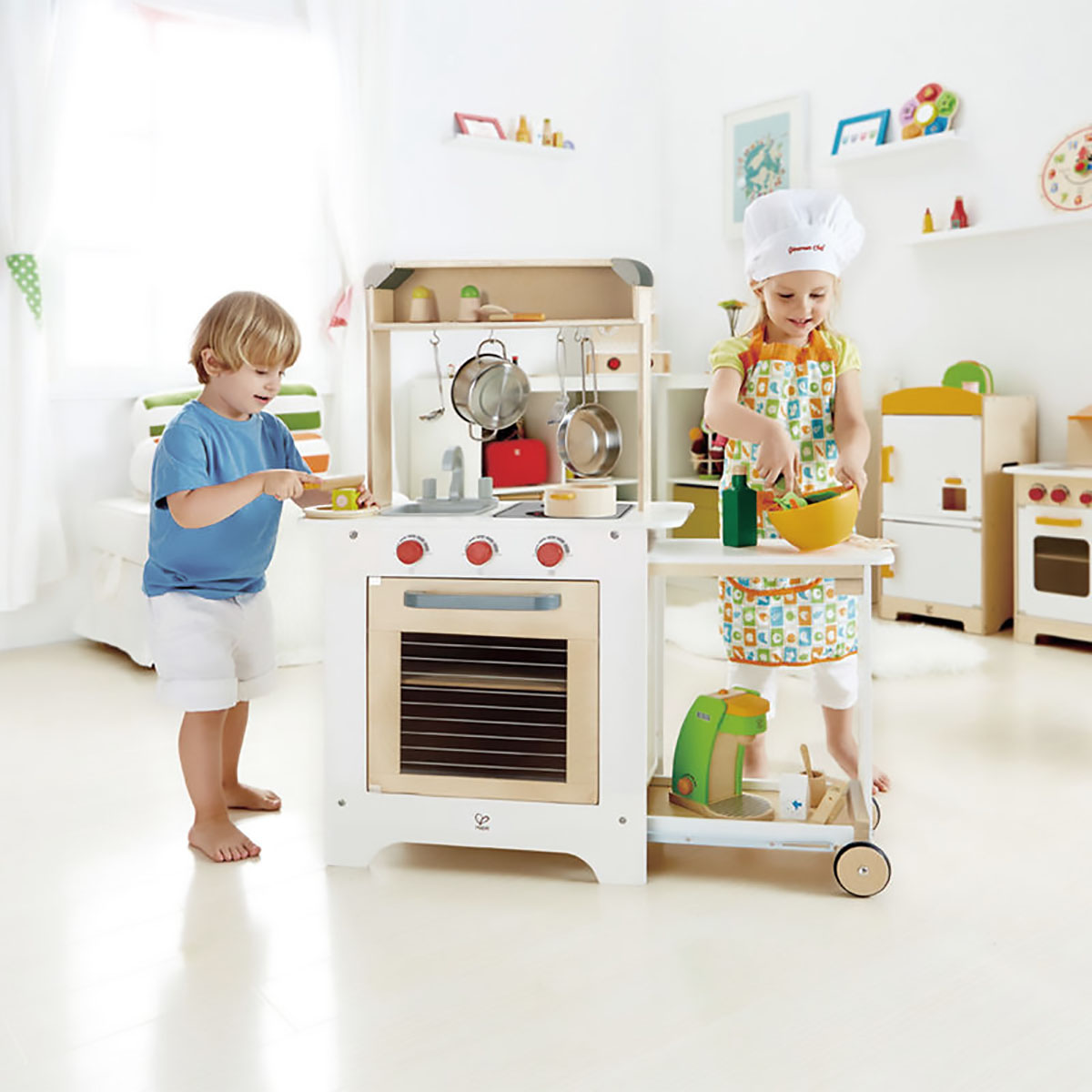 Gluckskafer Play Kitchen without Upper Structure – Wood Wood Toys