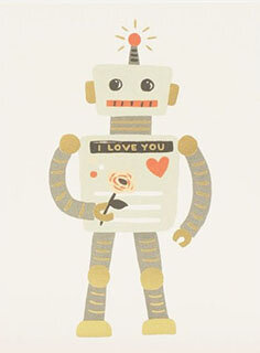 robot art print