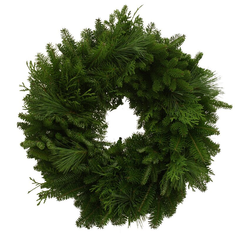 fresh cut wreath