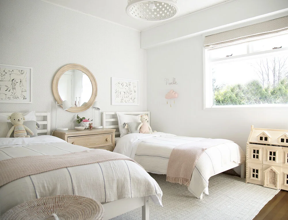 Rental House Our Twin Girls Shared Room Winter Daisy Melissa Barling Kids Interior Decorator Lifestyle Blogger