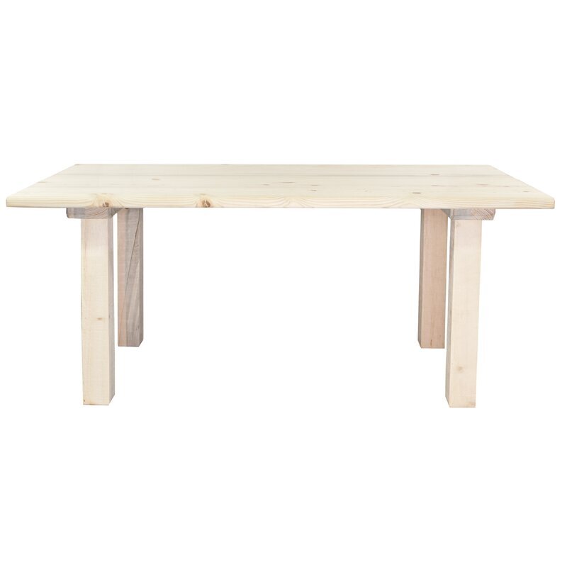 raw wood play table