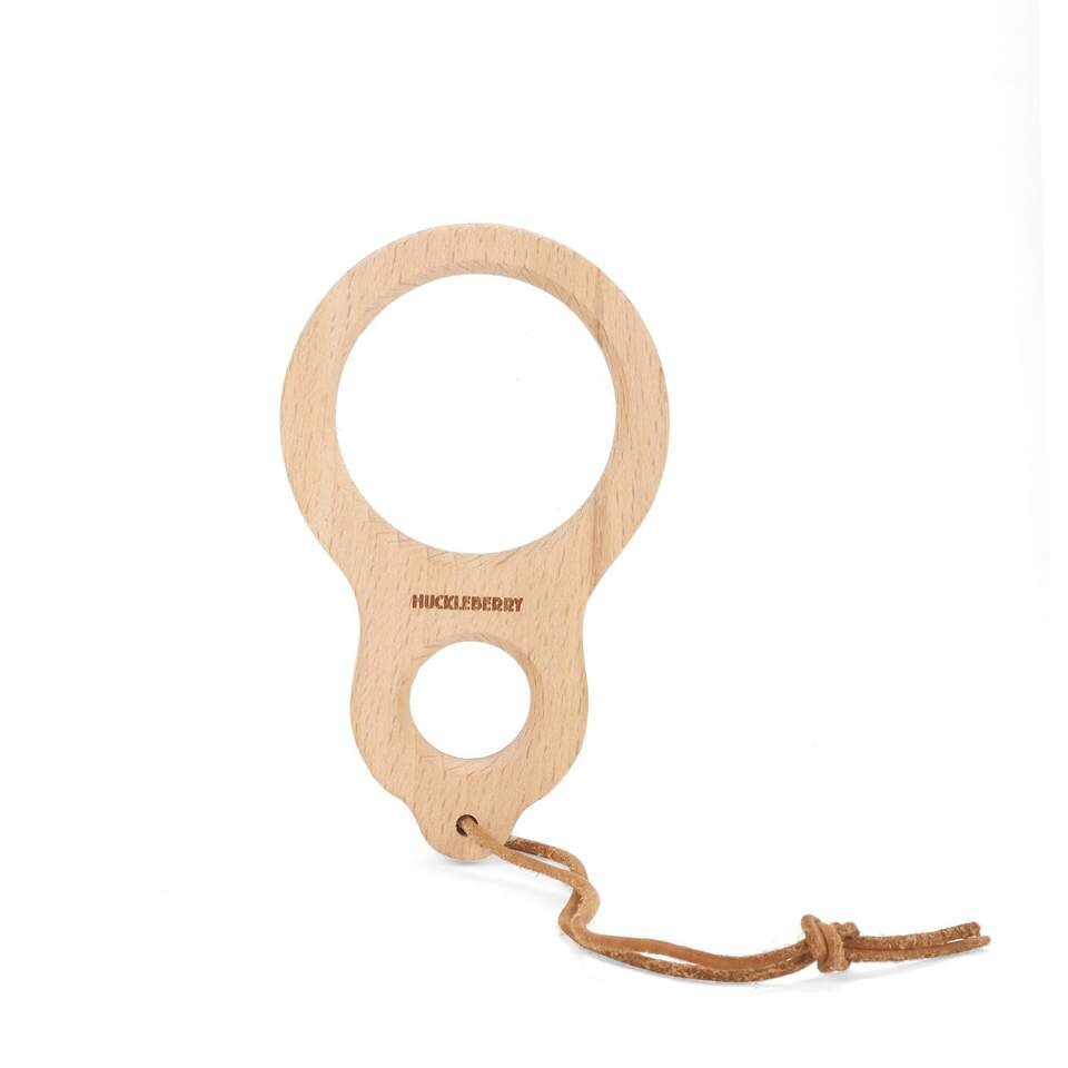 wooden magnifying glass