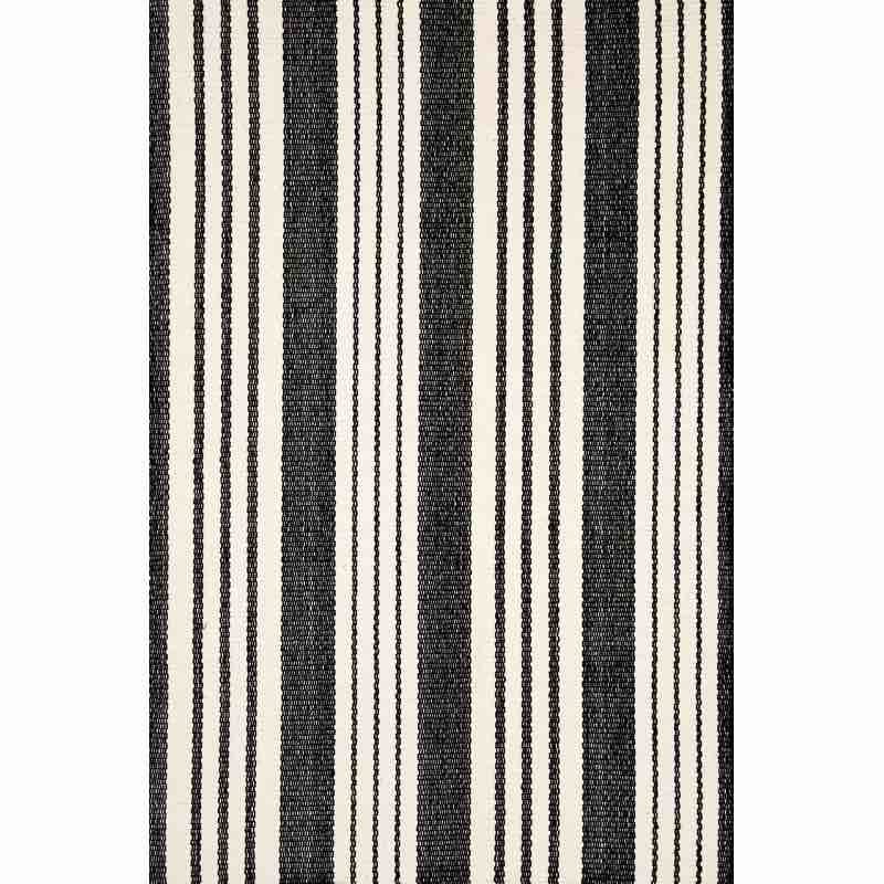 black and white stripe rug