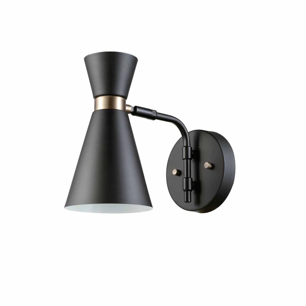 black wall sconce