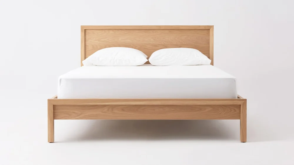 solid wood bed