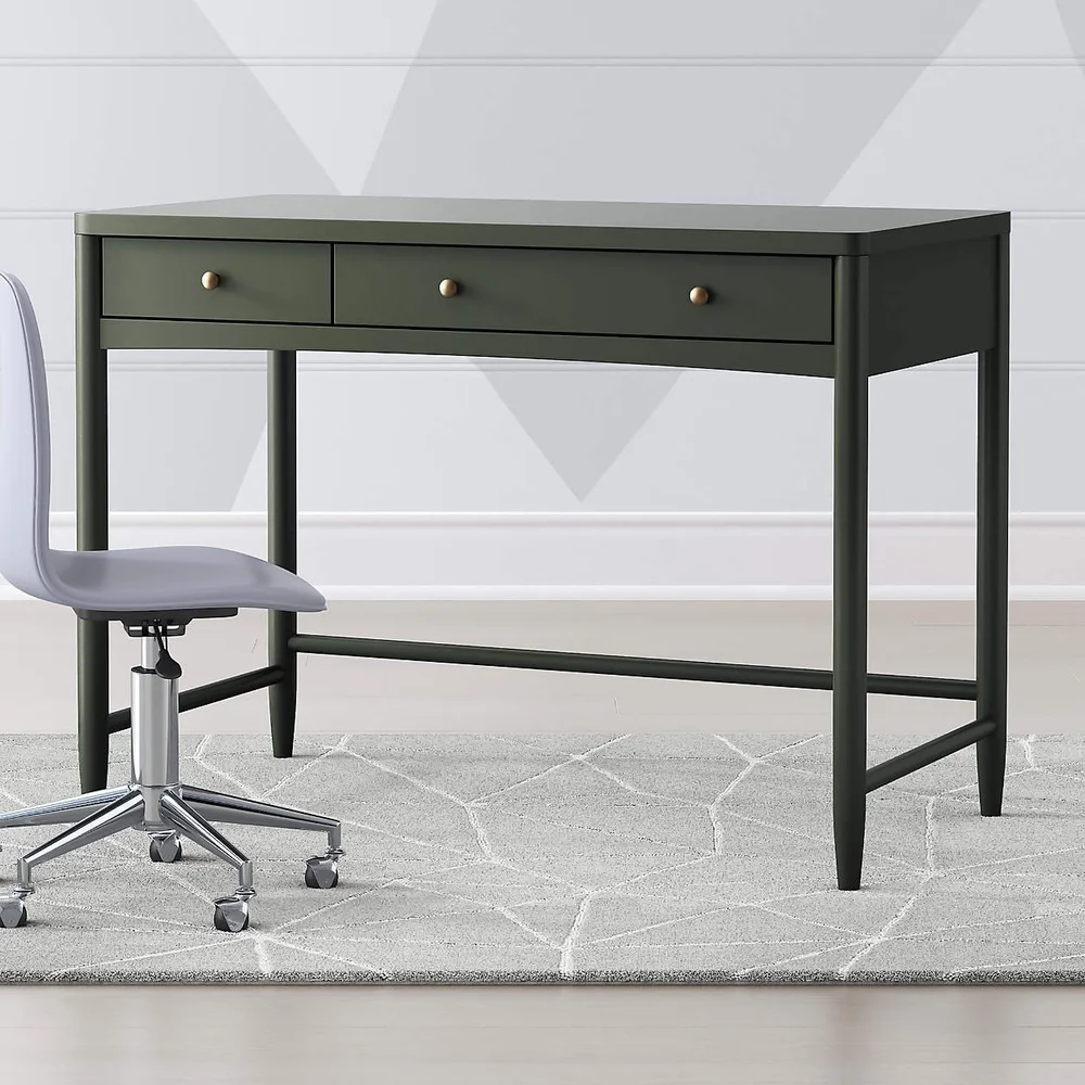 olive green desk