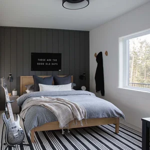 BLACK AND GREY TEEN BOY ROOM REVEAL — WINTER DAISY | Melissa Barling, Kids' Interior Decorator ...