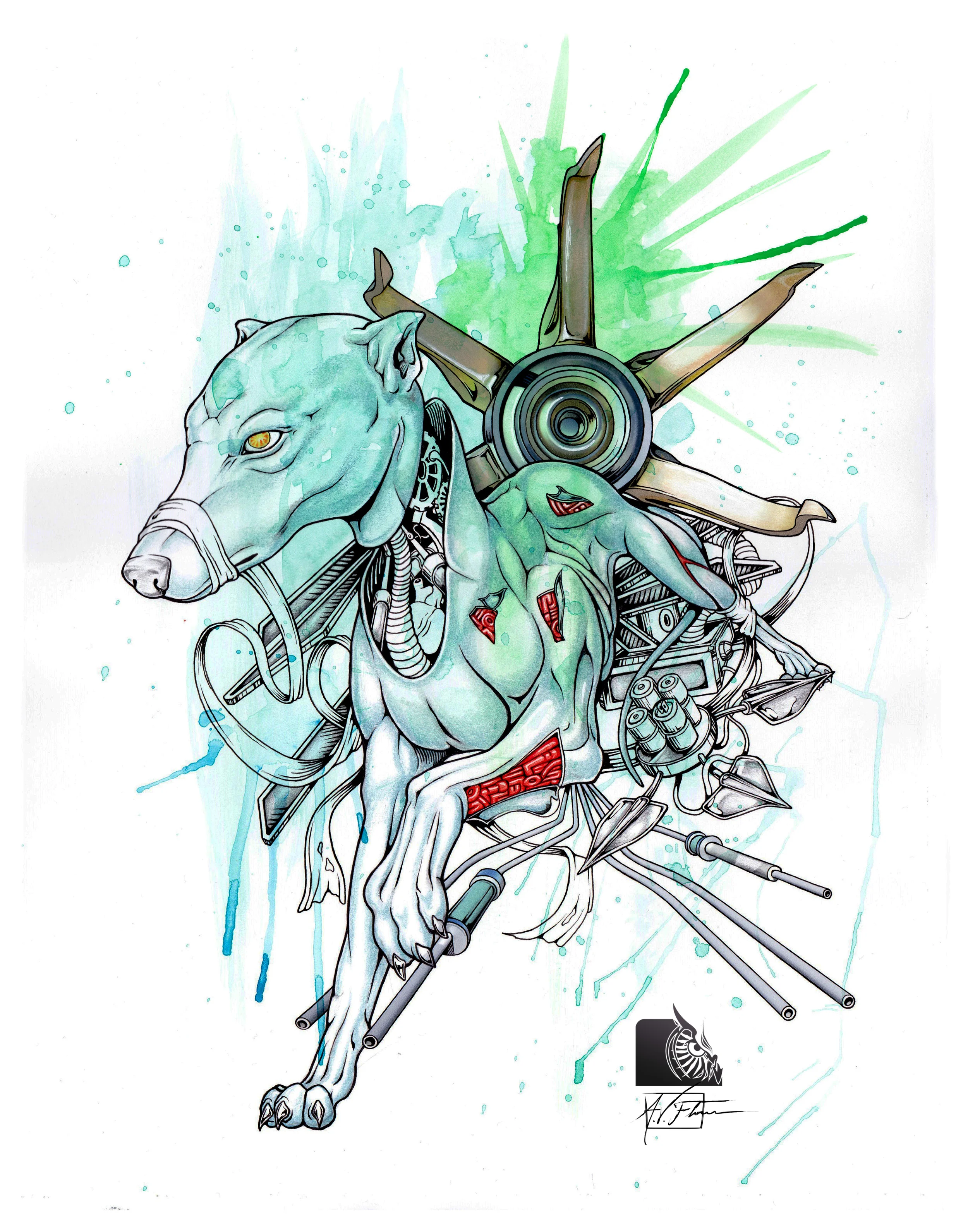 Greyhound "Animal series" 1 of 5