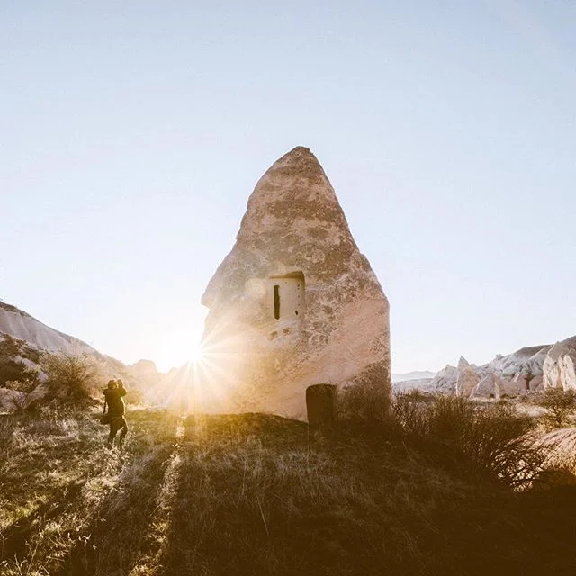 Chasing light in #cappadocia with my brother.