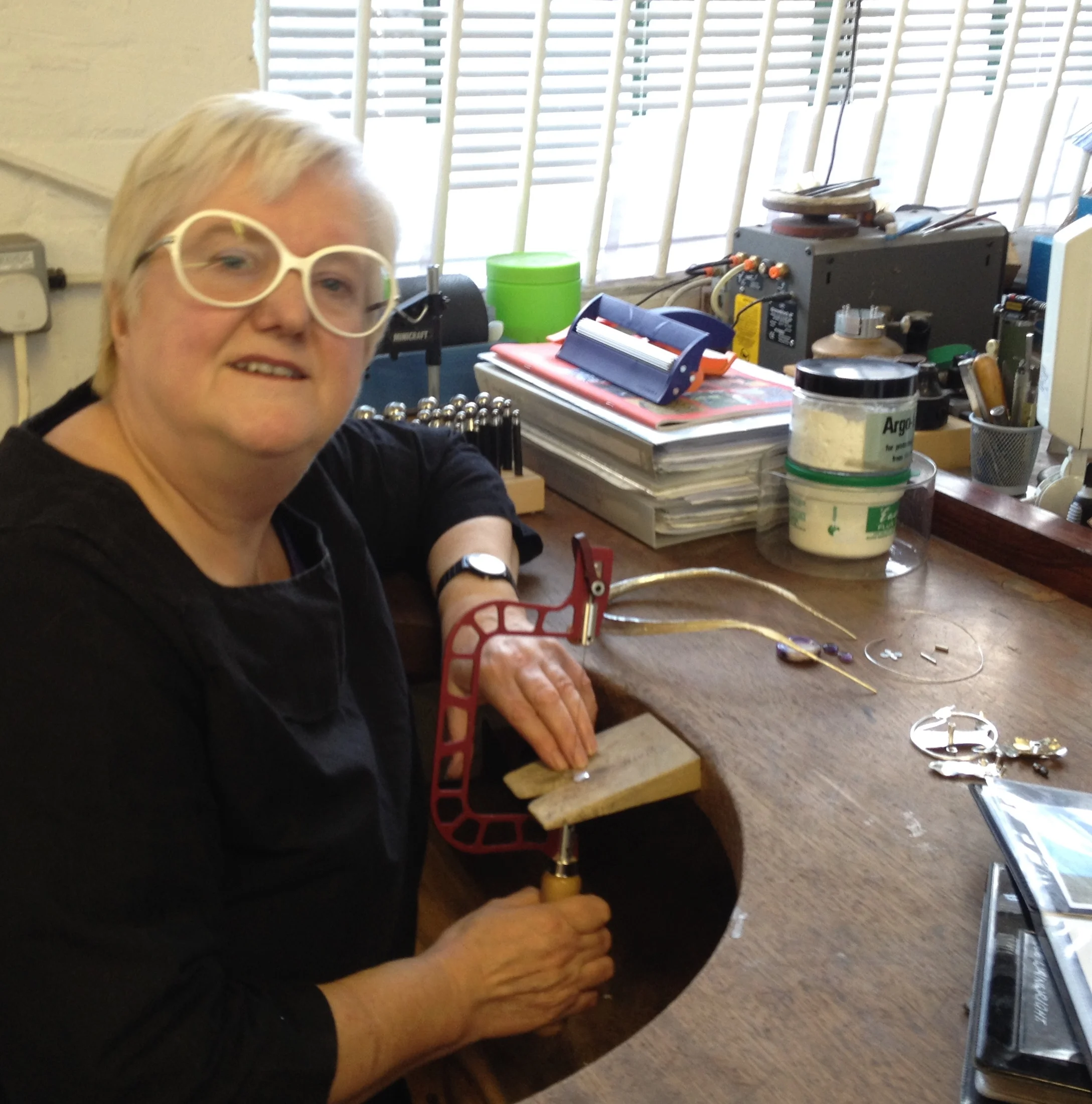 At work at my bench