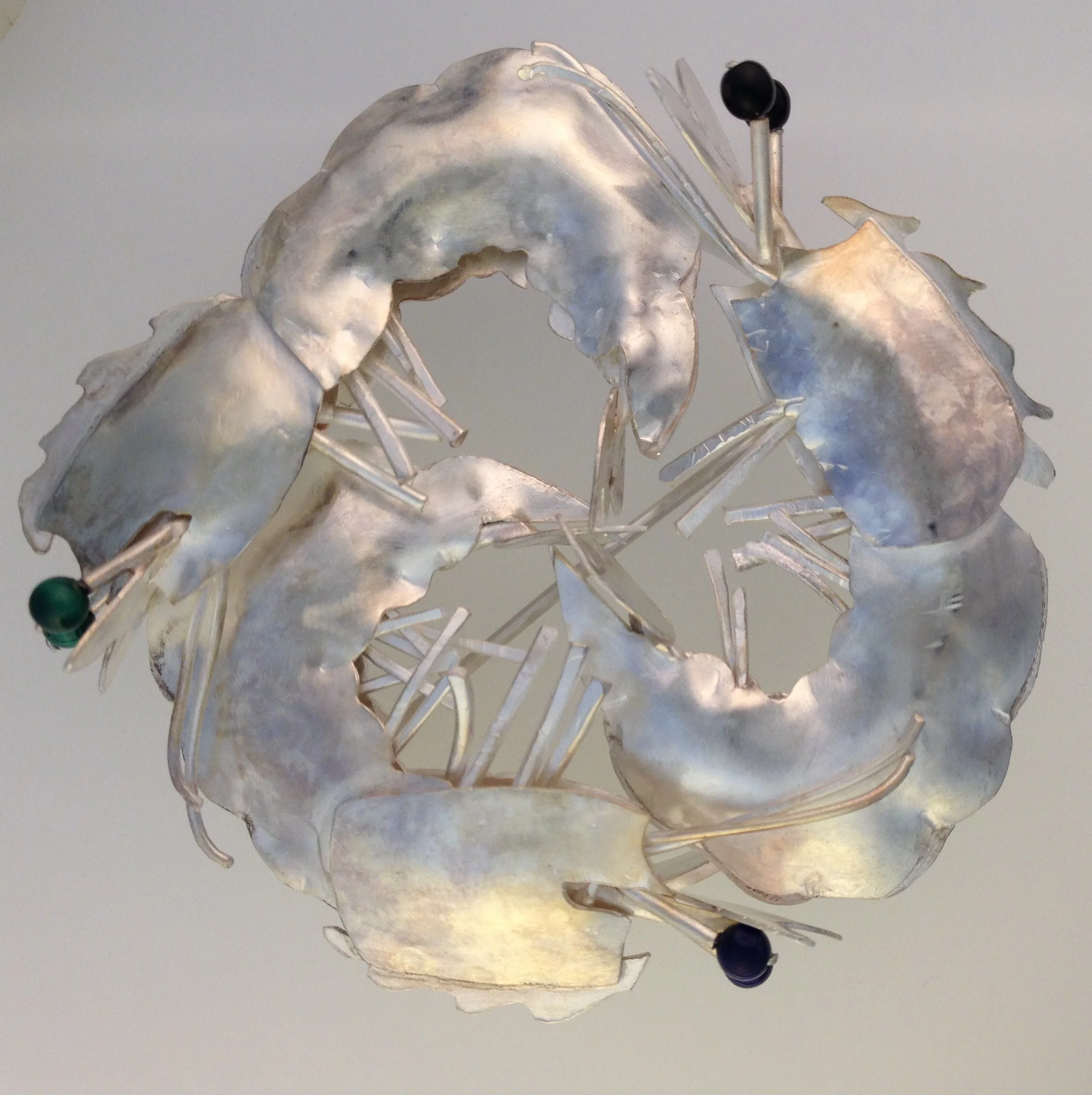 3-Prawns Brooch