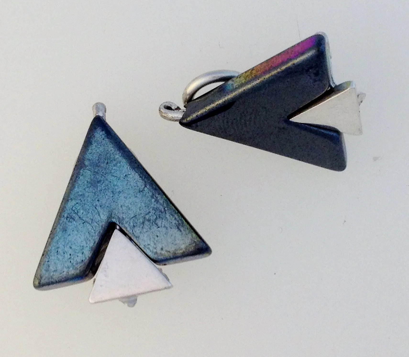 Chevron Clip Earrings