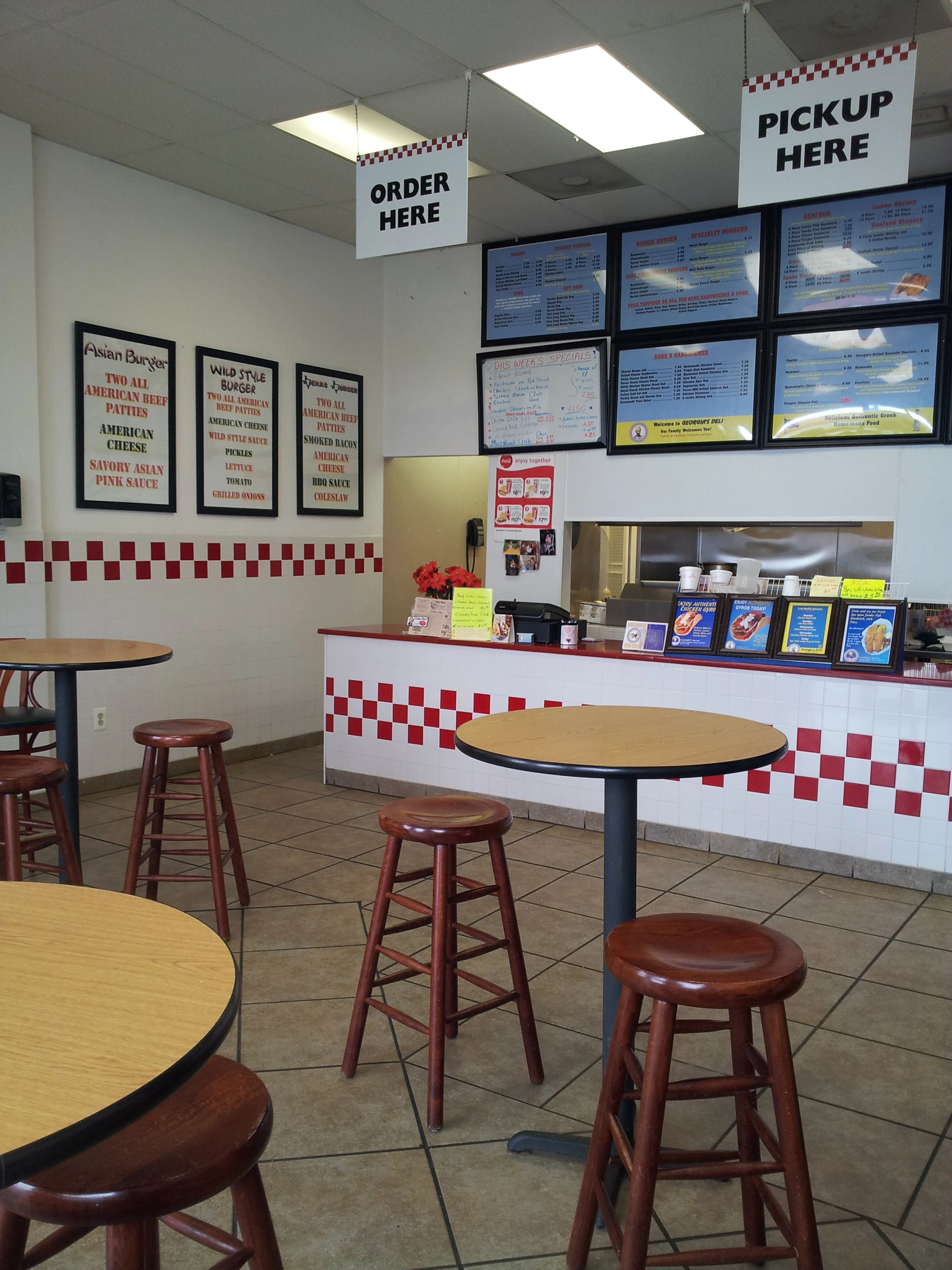 The familiar decor of Georgia's Carry Out