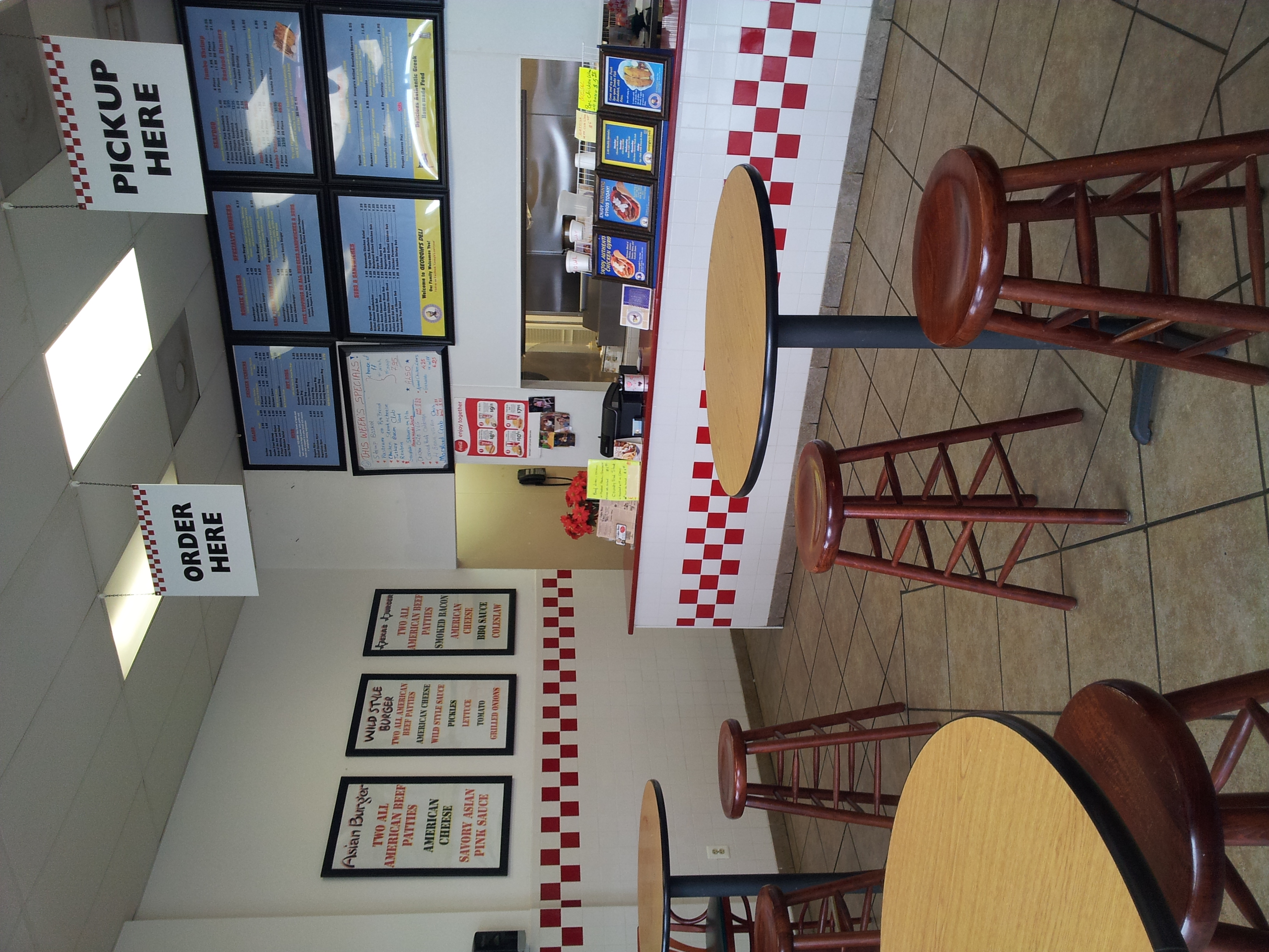 The familiar decor of Georgia's Carry Out