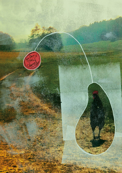 "The Path Itself Changed Her" by Kelly O'Brien (2014). Mixed media on paper, 70 x 50 cm.