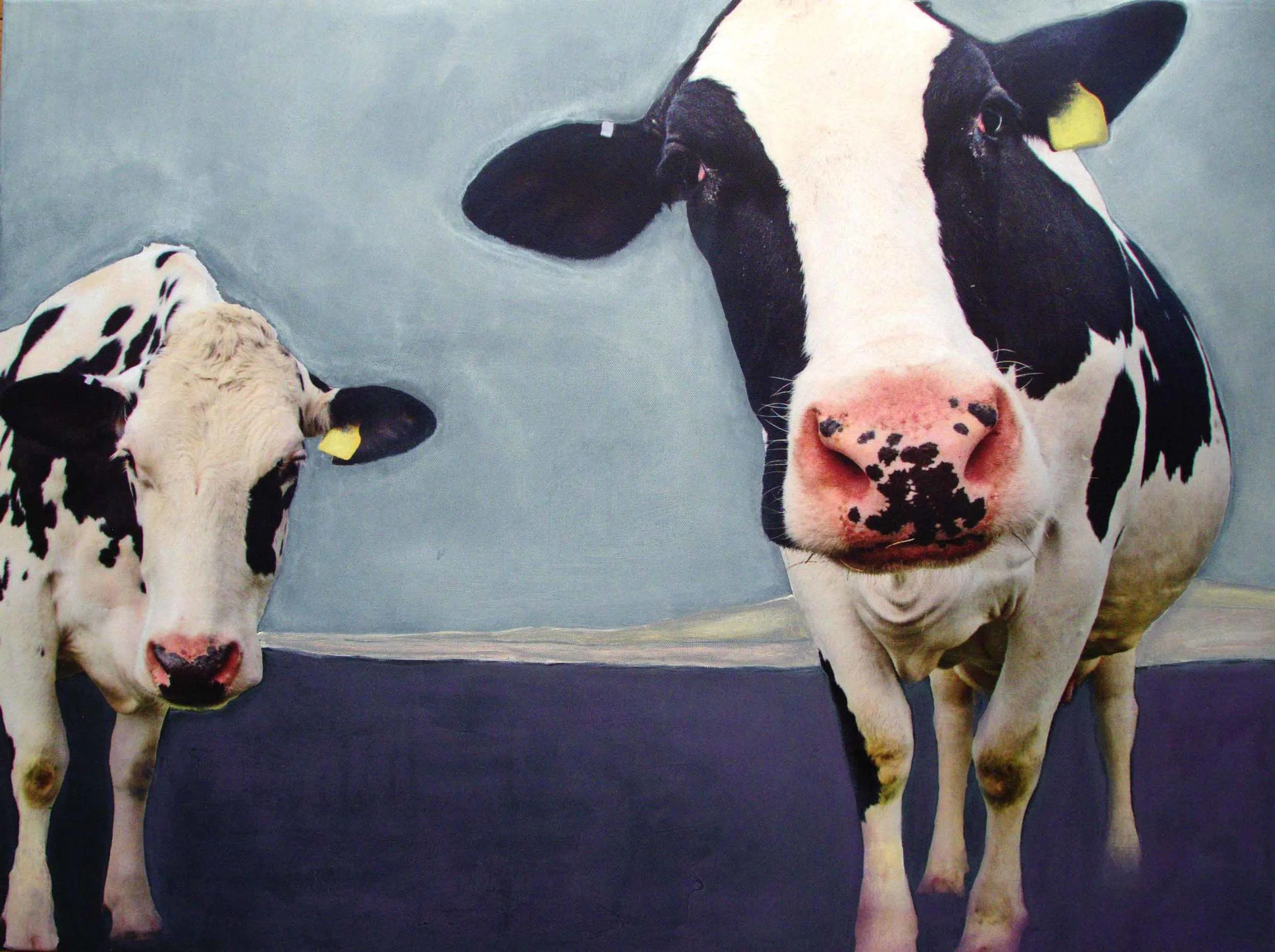 Kelly M. O'Brien, She Looks Familiar, But I Don't Recall Her Name . Acrylic on C-print on canvas, 24 x 36 inches. ©2015.