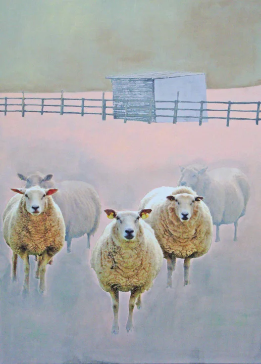 Kelly M. O'Brien, Village Committee . Limited edition prints from original painting. ©2015.