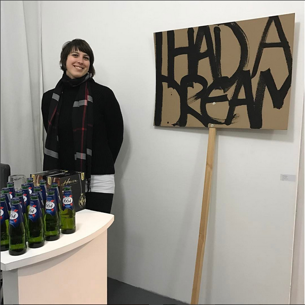  Awesome intern Nina with Kate McDonnel's  I Had a Dream  